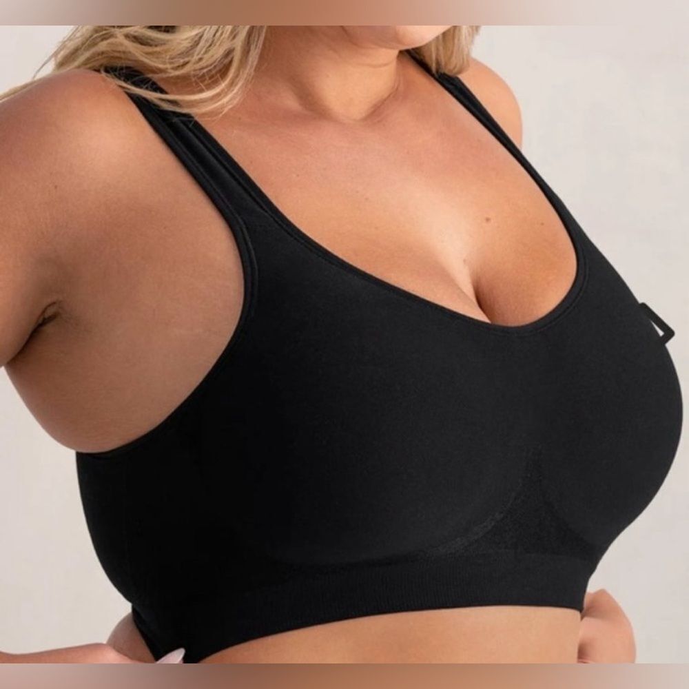 Truekind® Black Daily Comfort Wireless Shaper Bra 3XL